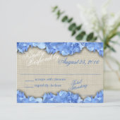 Blue Hydrangeas Response Kaart (Staand voorkant)
