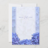 Blue Hydrangeas Save the Date Notice Kaart (Achterkant)