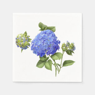 Blue Hydrangeas Servetten