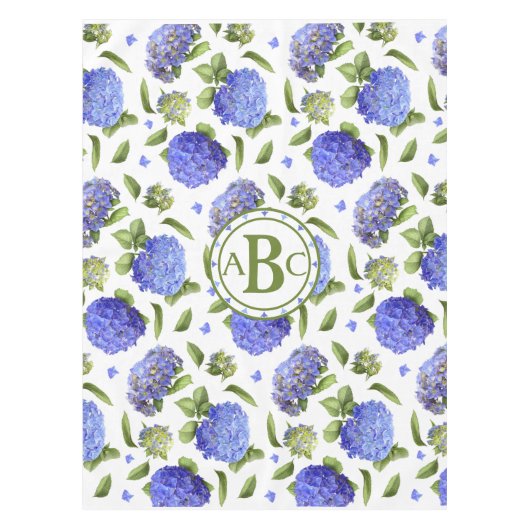 Blue Hydrangeas Tafelkleed (Voorkant)