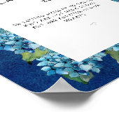 Blue Hydrangeas This Candle Burns in Loving Memory Poster (Hoek)