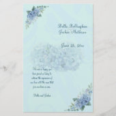 Blue Hydrangeas Trouwprogramma