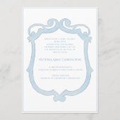 Blue Hydrangeas Vintage Birth Announcement Kaart (Achterkant)