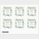 Blue Hydrangeas Vrijgezellenfeest dank u Vierkante Sticker (Vel)