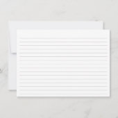 Blue Hydrangeas Vrijgezellenfeest Recipe Kaart (Achterkant)