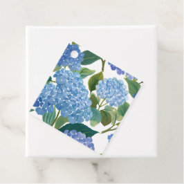 Blue Hydrangeas Waterverf Floral Bedankjes Labels