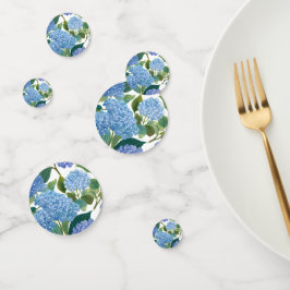 Blue Hydrangeas Waterverf Floral Confetti