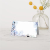 Blue Hydrangeas Waterverf Wedding Charity Favors (Achterkant)