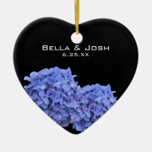 Blue Hydrangeas Wedding Ornament