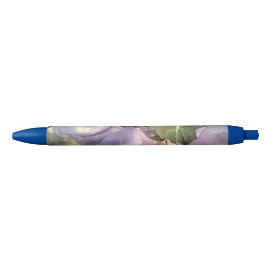 Blue Hydrangeas Zwarte Inkt Pen (Voorkant)