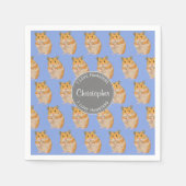 Blue I hou van Hamsters Hamster Pattern Servet (Voorkant)