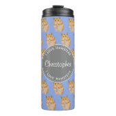 Blue I hou van Hamsters Hamster Pattern Thermosbeker (Voorkant)