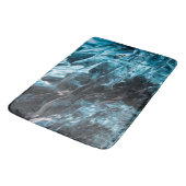 Blue Ice Abstract in ijskootje Badmat (Gekanteld)
