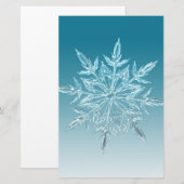 Blue Ice Crystal Briefpapier (Voorkant / Achterkant)