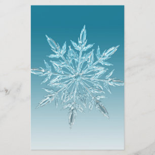Blue Ice Crystal Briefpapier