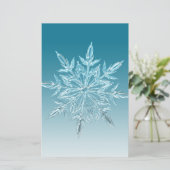 Blue Ice Crystal Briefpapier (Staand voorkant)