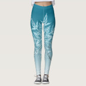 Blue Ice Crystal Leggings (Voorkant)