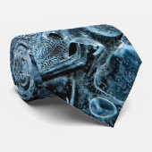 Blue Ice Crystals Stropdas (Opgerold)