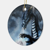 Blue Ice Dragon Holiday Ornament (Links)