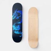 Blue Ice Dragon Tattoo Skateboard (Voorkant)