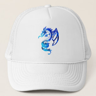 Blue Ice Dragon Tattoo Trucker Pet