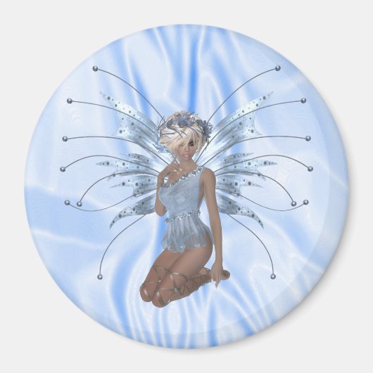 Blue Ice Fairy Magnet Magneet (Voorkant)
