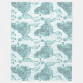 Blue Ice Posh Podle Fleece Deken (Voorkant)