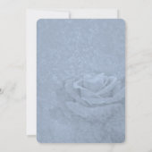 Blue Ice Roos bruiloft Kaart (Achterkant)