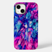 Blue Iced Abstract | iPhone 14 Hoesje-Mate Case-Mate iPhone Case (Achterkant)