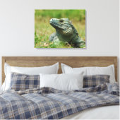 Blue Iguana Canvas Afdruk (Insitu (Slaapkamer))
