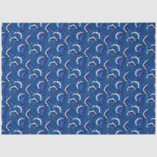Blue Illustrated Lily van de vallei Decoupage Tissuepapier