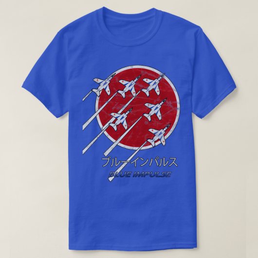 Blue Impulse JASDF Demo Team ontwerp Japan T-shirt (Design voorkant)