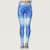 Blue India design leggings yoga pant (Devant)
