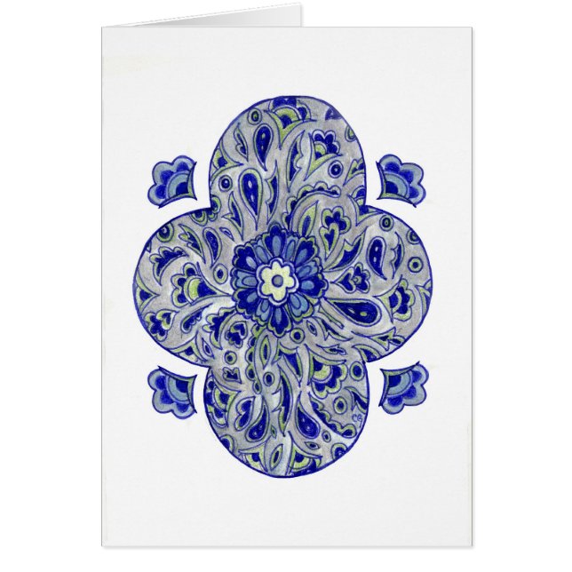 Blue India Paisley (Voorkant)