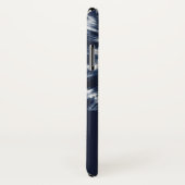 Blue Indigo Shibori Tie Dye Aangepaste naam Case-Mate iPhone Case (Achterkant / rechts)