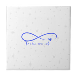 Blue Infinity Symbool Decoratieve Tegel Tegeltje