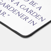 Blue Ink Samurai Warrior & Custom Quote Desk Mat (Hoek)