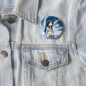 Blue Innocence Ronde Button 5,7 Cm (In situ)