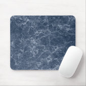 Blue Intricate Marble Texture Pattern Muismat (Met muis)
