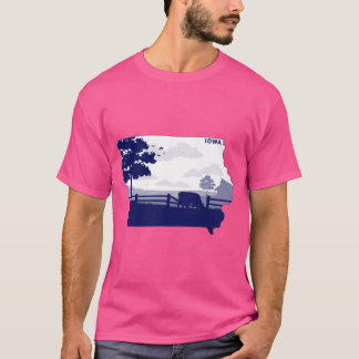 Blue Iowa T-shirt