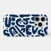 Blue iPhone hoesje (Achterkant horizontaal)