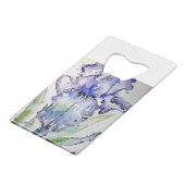 Blue Iris Art floral Aquarelle Art (Dos Angle)