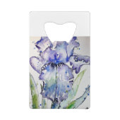 Blue Iris Art floral Aquarelle Art (Dos)