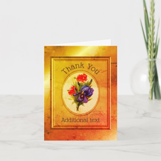 Blue Iris Bouquet Art - Speciaal bedankt - Kaart (Voorkant)