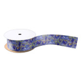 Blue Iris Floral Pattern Lint (Spoel)