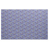 Blue Iris Floral Pattern Stof (Yard (91,4 cm))
