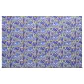 Blue Iris Floral Pattern Stof (Fat Quarter)