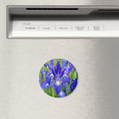 Blue Iris Flowers Magnet Magneet (Insitu (Vaatwasser))