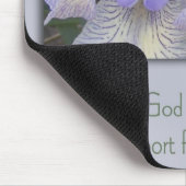 Blue Iris Inspirerend Mousepad Muismat (Hoek)