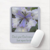 Blue Iris Inspirerend Mousepad Muismat (Met muis)